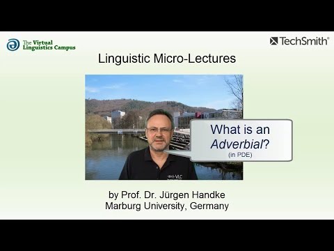 SYN_021 - Linguistic Micro-Lectures: The Adverbial