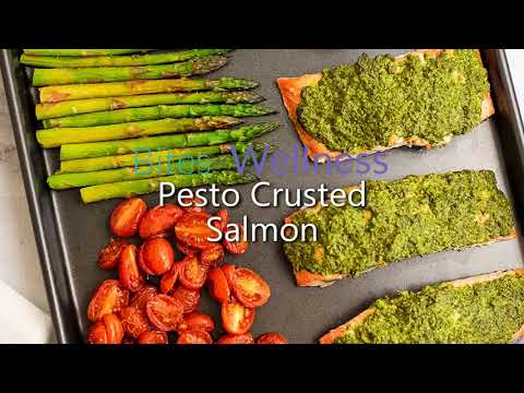 How to make Pesto Crusted Salmon (Sheet Pan Meal)