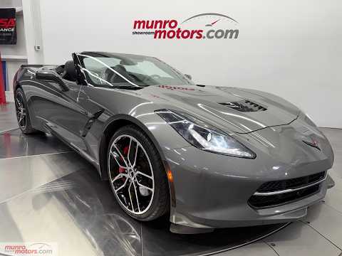 2015 Chevrolet Corvette 2dr Stingray Z51 Conv w/2LT in Gray for sale at Munro Motors in Brantford, ON