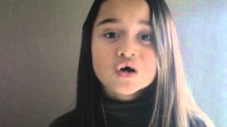 Noa Anaïs oefent Als de wereld nou van mij is van Kinderen voor Kinderen