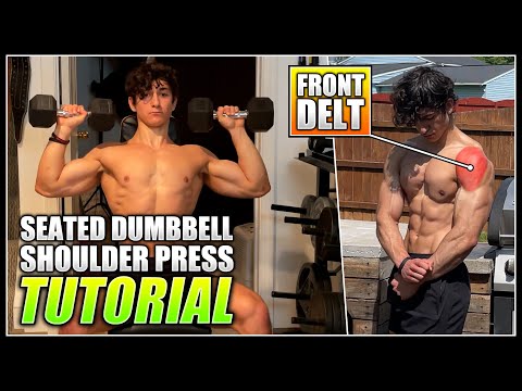 How to do the SEATED DUMBBELL SHOULDER PRESS! | 2 Minute Tutorial