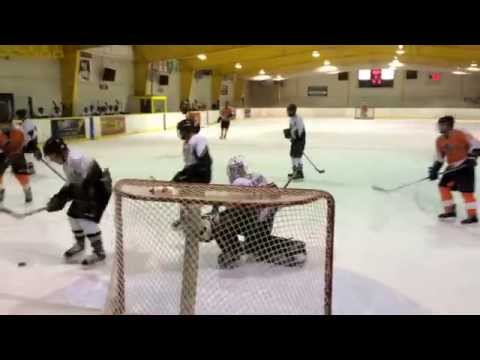 Most unbelievably hard slap shot you'll ever see!