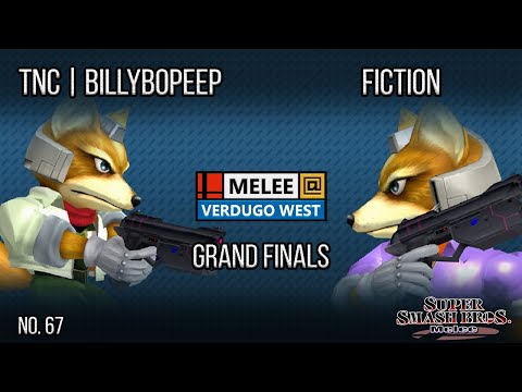 Melee @ Verdugo #67 - TNC | billybopeep (Fox) VS Fiction (Fox) - SSBM - Grand Finals