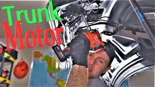 how to repair BMW Electric trunk Latch actuator motor is not working e9x LCI