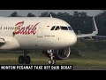 Nonton dari Dekat Pesawat Batik Air Take Off di Bandara Halim Perdana Kusuma Jakarta Airbus A320