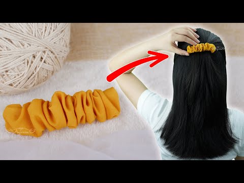 Easy Scrunchie Hair Clip for Beginner Sewing Projects...