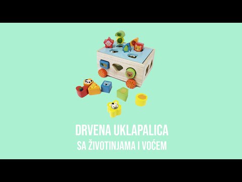 Drvena Uklapalica za decu sa točkićima