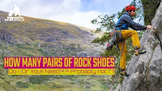 How many pairs of rock shoes do I, or you, NEED?! My climbing shoe obsession!