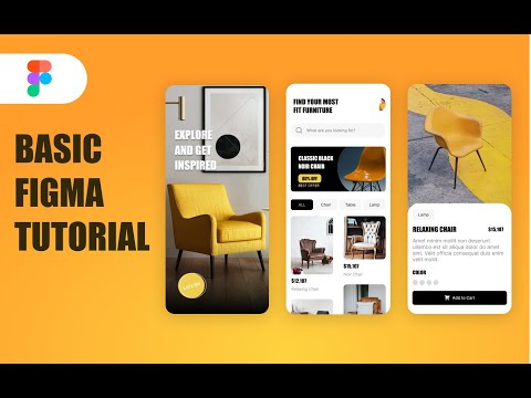 Furniture App UI/UX Design (Basic Figma Tutorial) 2022