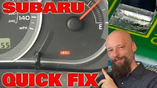 Quick Fix For Subaru Airbag Symbol on the Dashboard