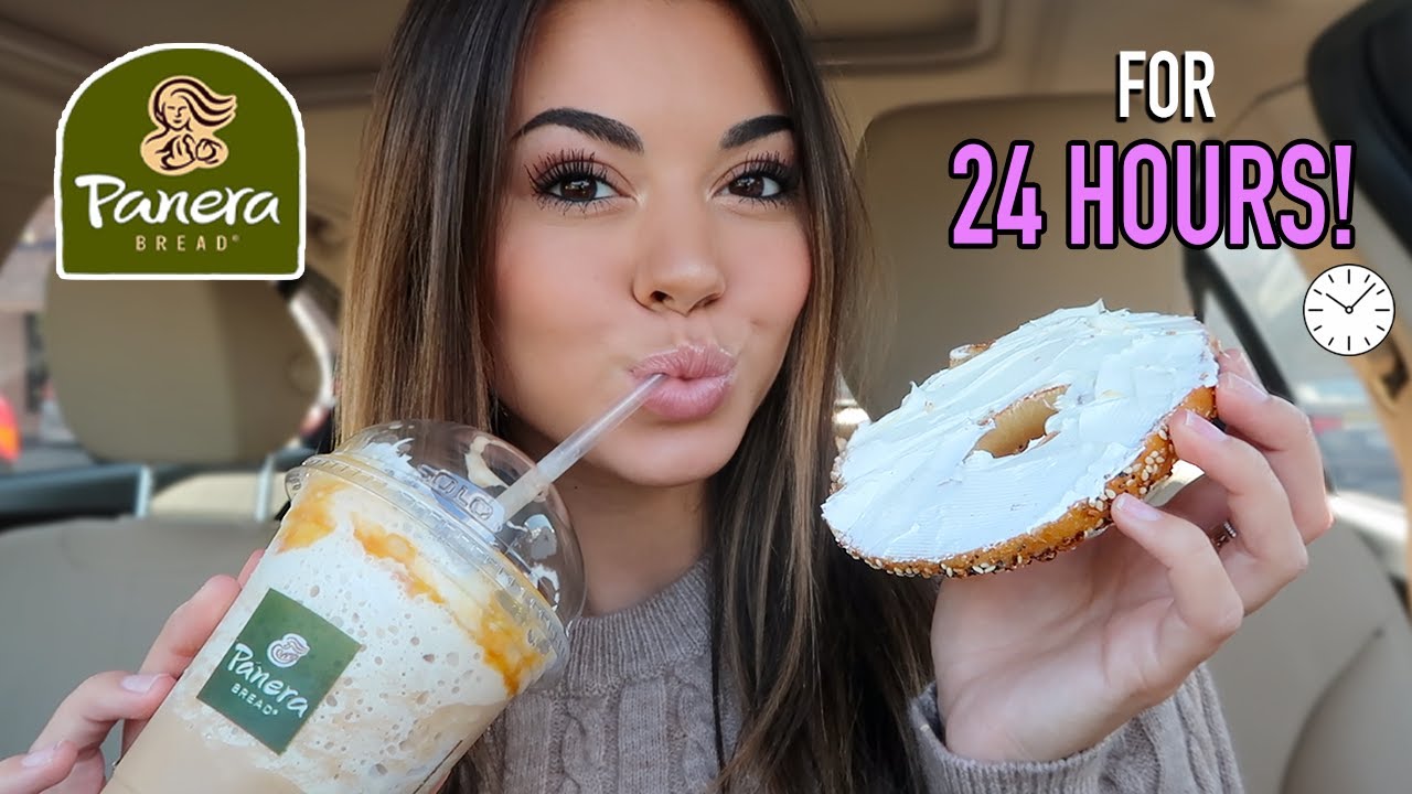 I ATE ONLY PANERA FOR 24 HOURS CHALLENGE! (Breakfast, lunch & dinner!!)