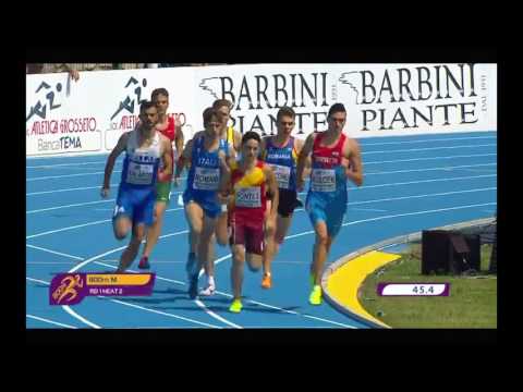 800m [M], KVALIFIKACIJE, II. skupina, Marino Bloudek - Europsko prvenstvo za juniore i juniorke 2017