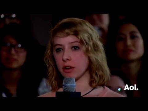 Brendon Urie from Panic! at the Disco answering fan questions at AOL