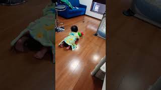はらぺこあおむしに対し暴行する映像 【ゆいとぼーい】 #赤ちゃん #赤ちゃんのいる生活 #かわいい #baby