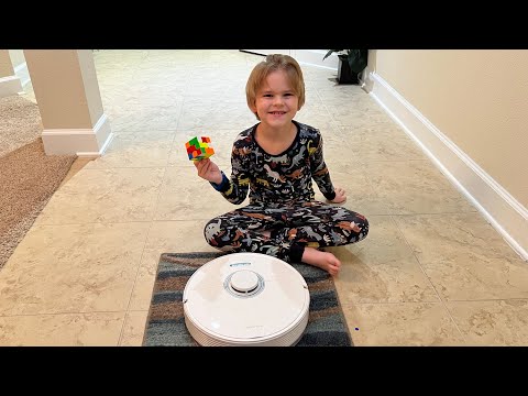 Robot Vacuum VS Rubik’s Cube!! Which is faster??