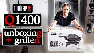 Weber Q1400 Unboxing + Grillen