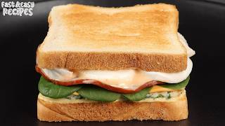 I've never eaten such delicious sandwich! Simple and delicious sandwich recipe.