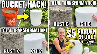 Easy DIY Outdoor Concrete Decor: Garden Stool Tutorial