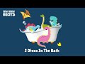 5 Dinos In The Bath | Dinosaur Bath Song for Kids | Funny kids song | Counting Song