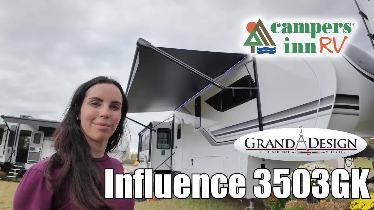 A photo of this 2026 Grand Design Influence 3503GK
