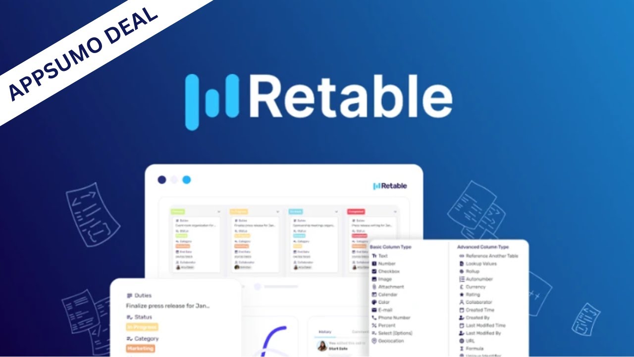 Retable Review: Data Management Platform - How To Use It - Appsumo Lifetime Deal