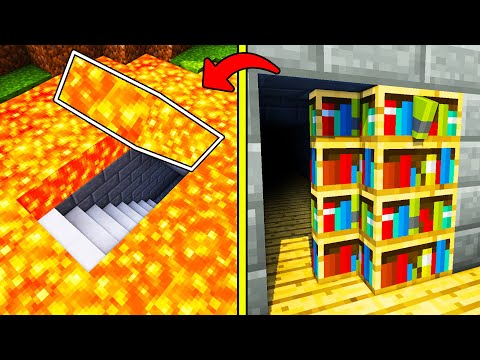 MİNECRAFT'TA GİZLİ ODALAR YAPMANIN 5 KOLAY YOLU - Minecraft