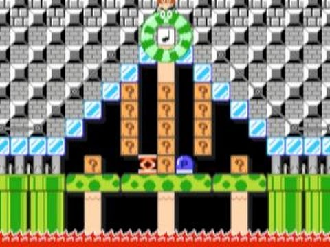 Super Mario Maker Course "Mario Kart Volcanic Castle" Takes Off In Stars Somehow!