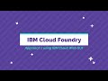 IBM CLOUD Cloud Foundry Application Tutorial Till Deployment Of Application On Cloud