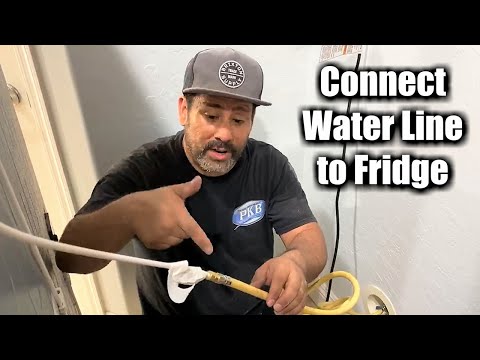 How to disconnect a Refrigerator Water Line from an Old Fridge and then Connect to the New Fridge