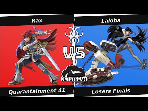 Quarantainment 41 Losers Finals - Rax (Roy) Vs. Laloba (Bayonetta, ROB) Smash Ultimate - SSBU
