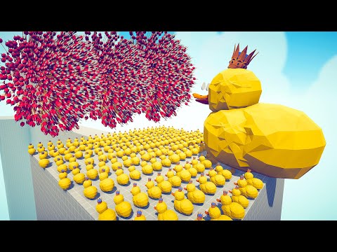 100x DUCKS + GIANT DUCK vs EVERY GOD - Totally Accurate Battle Simulator TABS