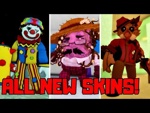 ALL NEW MRS. P RALLY SKINS SHOWCASE! (Mr. P Alt, Clowny Classic, Tomlinson) | New Piggy Update