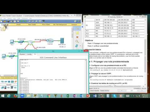 5.1.3.5 Packet Tracer Propagating a Default Route in OSPFv2