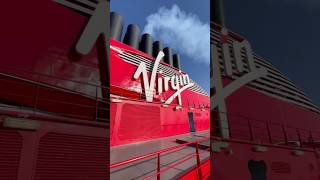 Walking into my first Virgin Voyage like 👀