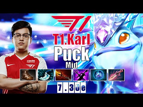 Puck Mid | T1.Karl | KARL PUCK IS BROKEN 14 KILLS NO MERCY | 7.30e Gameplay Highlights