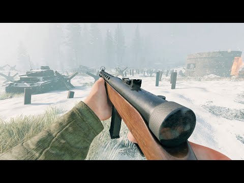 Soviet Forces vs German Forces - Fortified District - Battle For Moscow [1440p 60FPS]