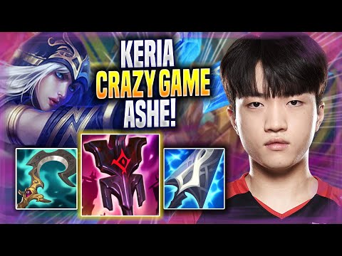 KERIA CRAZY GAME WITH ASHE! - T1 Keria Plays Ashe SUPPORT vs Renata! | Season 2022