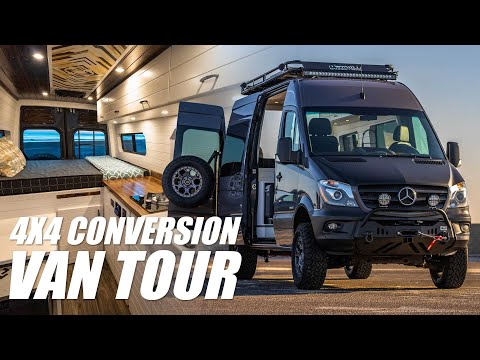 Full Tour! Forged4x4's 4x4 Diesel Sprinter Van Conversion That You Can Win! [Build Sheet]