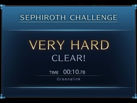 Super Smash Brothers Ultimate SEPHIROTH CHALLENGE - VERY HARD IN 10.78
