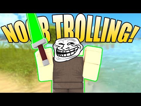 NOOB DISGUISE TROLLING W/ EMERALD ARMOR! | ROBLOX: Booga Booga