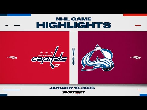 NHL Highlights | Capitals vs. Avalanche - January 19, 2026