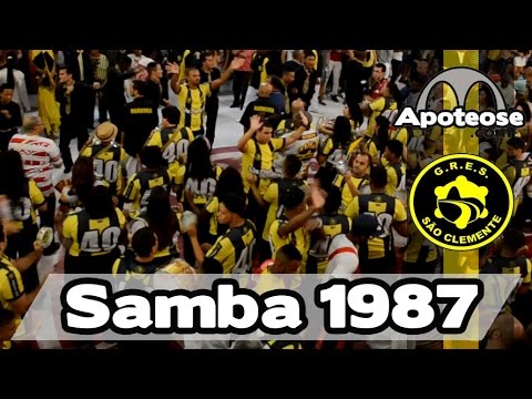 São Clemente 1987 - Bateria - Apresentação no Salgueiro