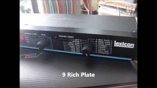 Video thumbnail for Lexicon Reflex rack effects demo by Soundbelch