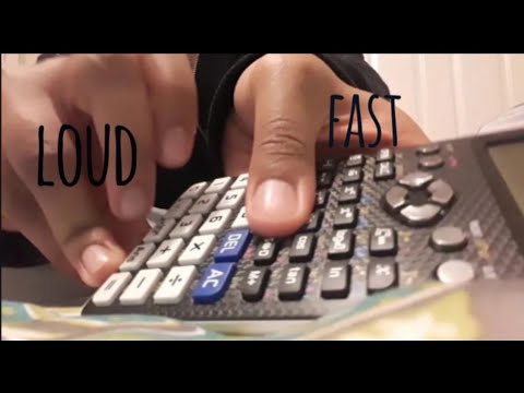 ASMR FAST CALCULATOR SOUNDS(NO TALKING)