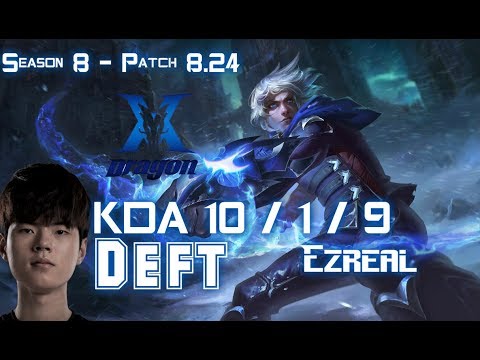 KZ Deft EZREAL vs LUCIAN ADC - Patch 8.24 KR Ranked