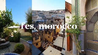 Morocco travel vlog, Ep. 5 | Fes, Morocco | tannery, delicious food, the best riad in morocco