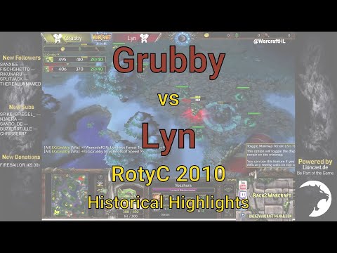 Warcraft 3: Grubby [ORC] vs Lyn [ORC] - RotyC 2010 | Historical Highlights
