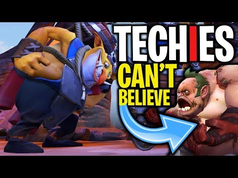 Techies Can't Believe Pudge - DotA 2 Funny Moments