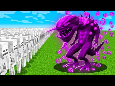 1000 SKELETONS vs VOID DEMON (Minecraft Mob Battle)