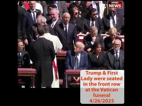 Trump & First Lady Joe front row, Joe & Jill Biden Are Forced to Back at Pope Francis’ Funeral